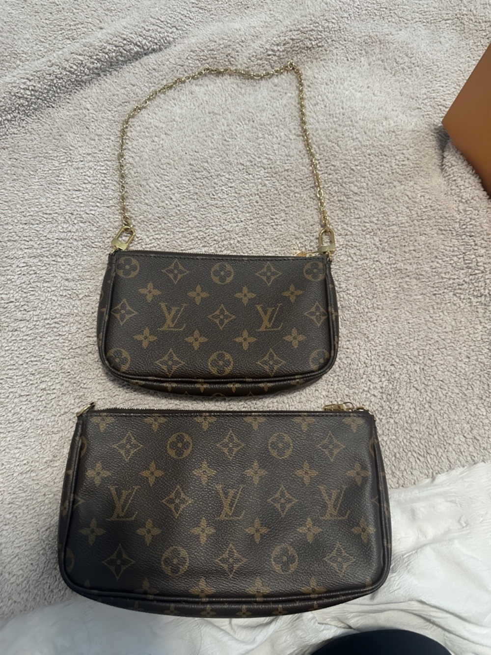 Louis Vuitton Monogram Multi Pochette with Pink Strap and Coin Pouch - Picture 7 of 13
